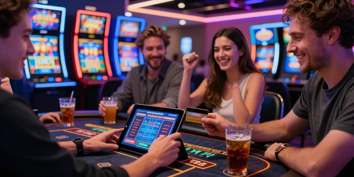 Exciting scene at a credit card casino showcasing players and transactions at https://mhfe.org.uk, highlighting engaging gameplay.