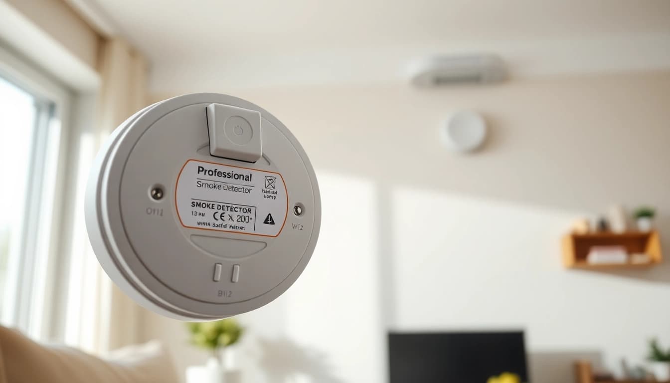 Install a smoke detector battery for enhanced fire safety in your home.