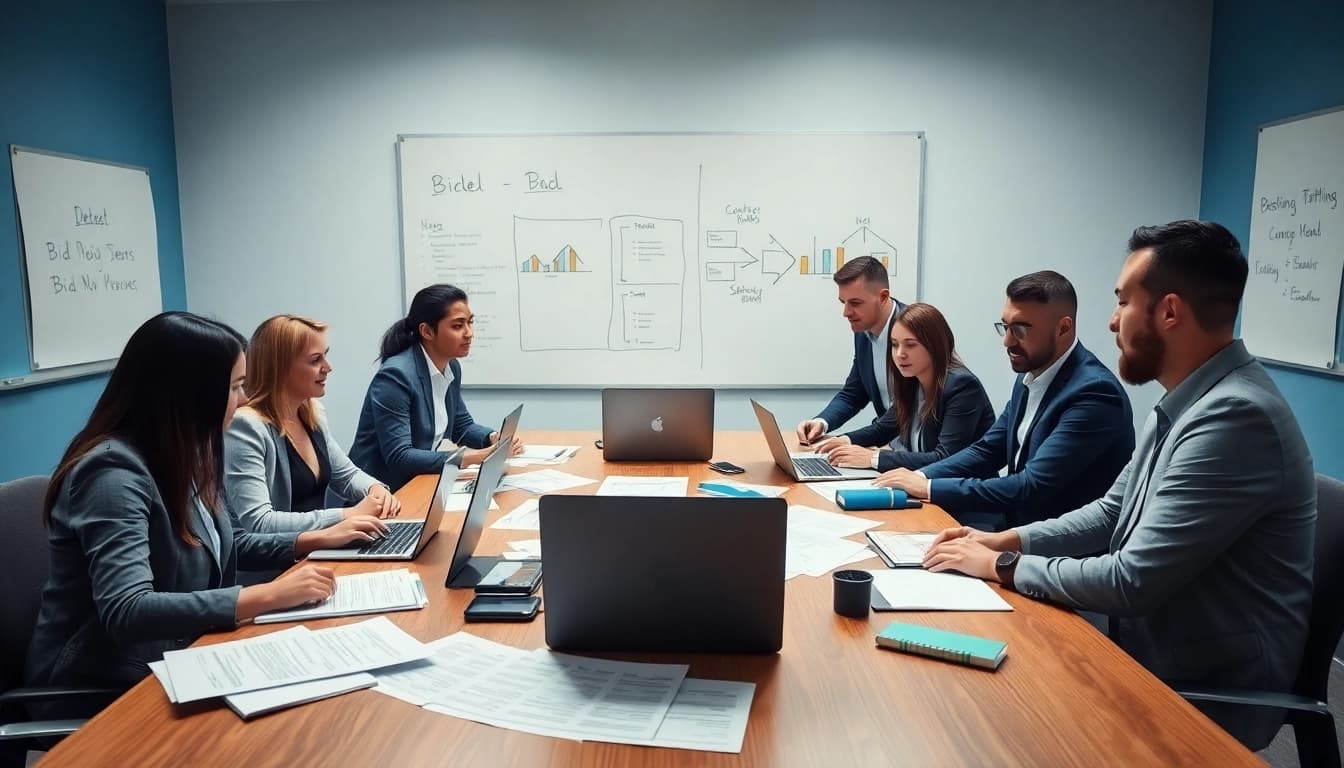 Engage in a collaborative Bid-No-Bid Analysis decision-making process with professionals.