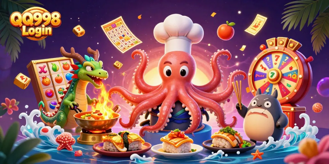 Engage with QQ998 Login for an exciting jackpot adventure, featuring vibrant casino elements.