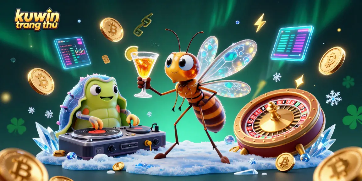 Experience winning excitement at kuwin trang chủ with vibrant casino-themed illustration.
