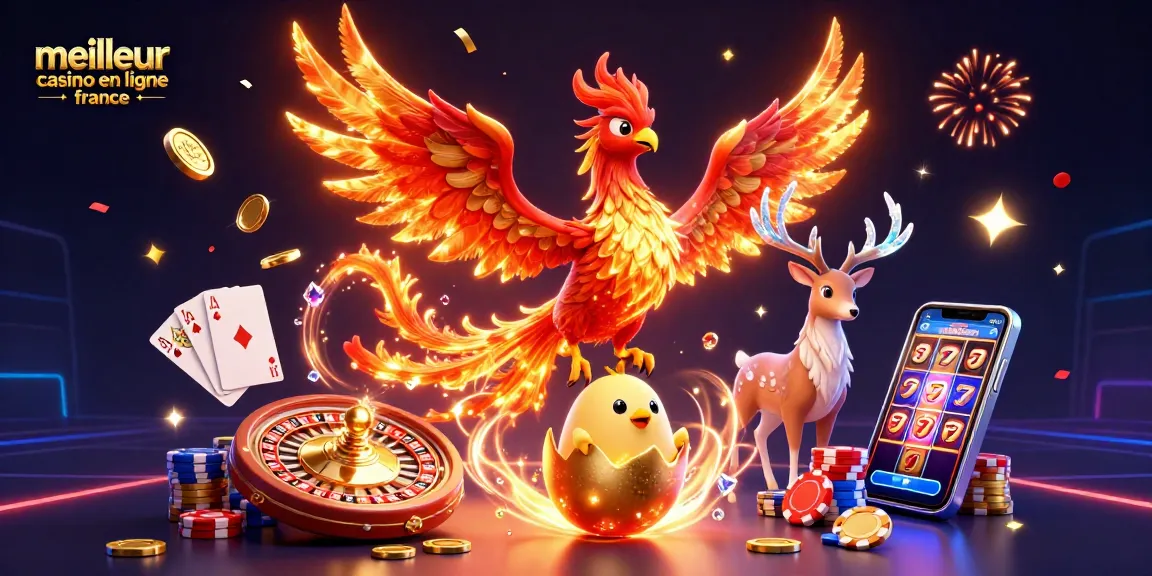 Vivez l'excitation au meilleur casino en ligne France avec des phénix flamboyants et des éléments de jeu dynamiques.
