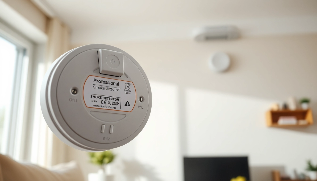 Install a smoke detector battery for enhanced fire safety in your home.