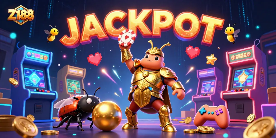 Engage with Z188's thrilling casino experience through colorful characters, showcasing winning moments and excitement.