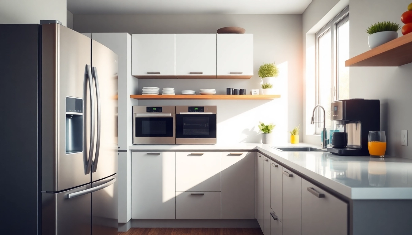 Elevate your cooking with our cutting-edge home appliances in a contemporary kitchen.