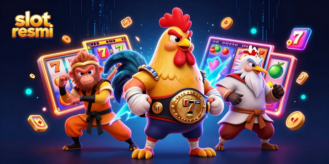 Experience thrilling wins with slot resmi amidst dynamic gaming visuals and vibrant characters.