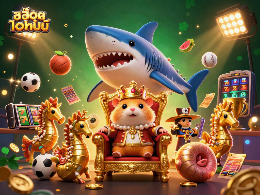 Engage with thrilling สล็อตออนไลน์ experiences featuring a golden hamster king and spectacular casino elements.