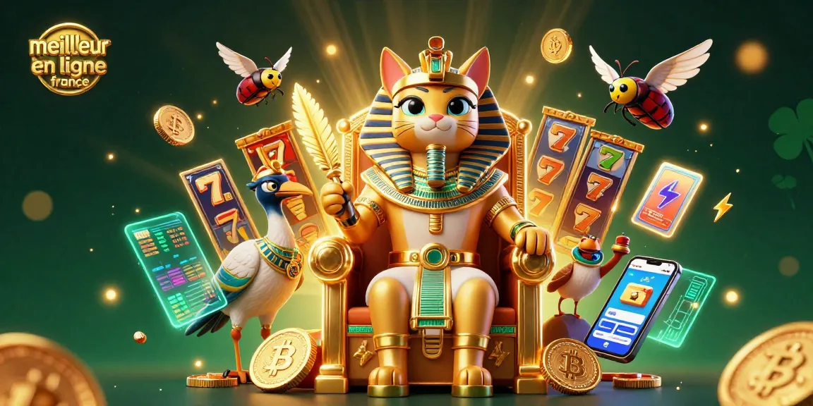 Découvrez l'excitation du meilleur casino en ligne France avec une scène 3D vibrante mettant en avant des éléments de jeu dynamiques.