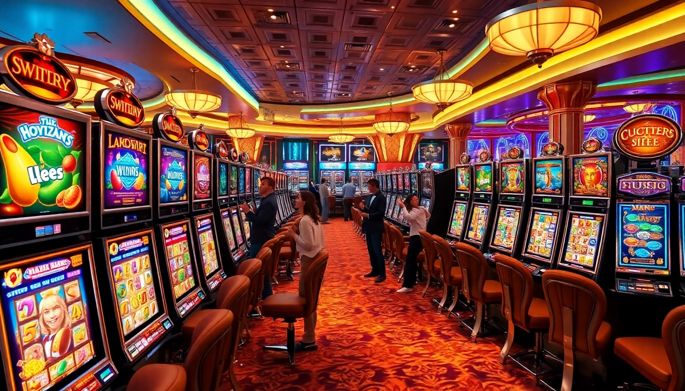 Experience the excitement of slot pragmatic play with luxurious machines lighting up the casino.