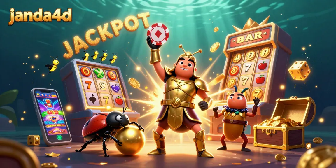 Permainan unik di janda4d yang menunjukkan keberuntungan dengan jackpot dan karakter yang menarik.