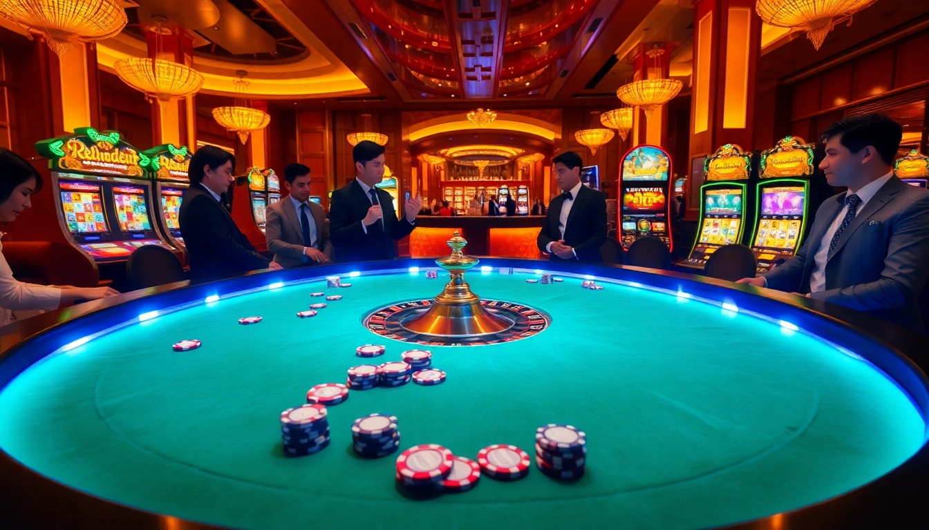Experience the thrill of gambling with rebahin film-themed slot machines at a luxe casino.