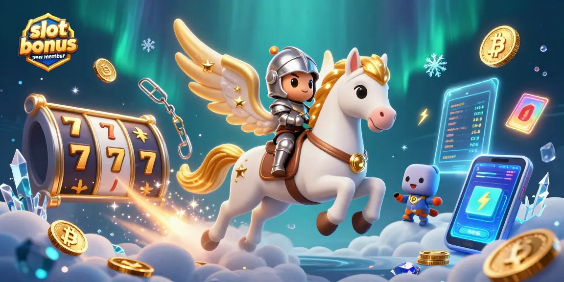 Spin to win with slot bonus new member in a vibrant 3D casino adventure.