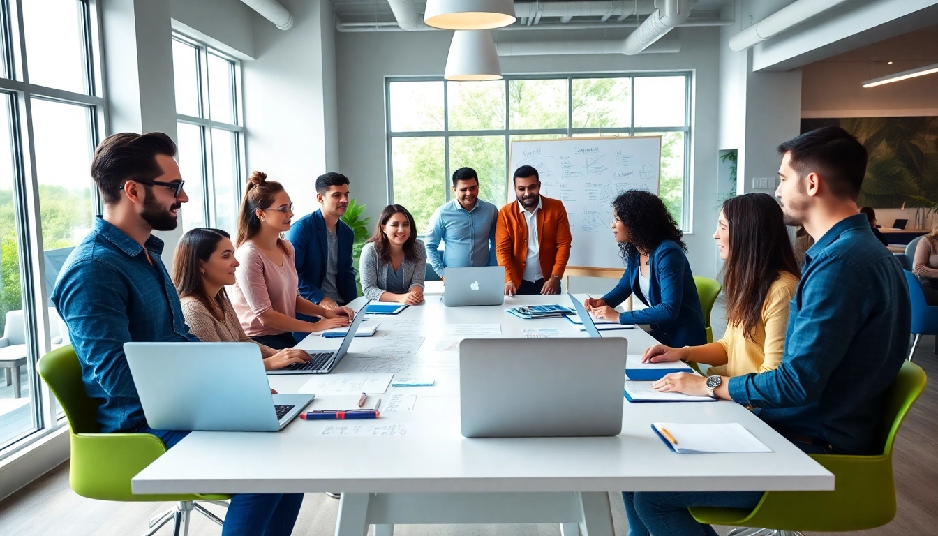 Engaged team at an SEO Agency Clearwater brainstorming digitally-driven strategies for local businesses.