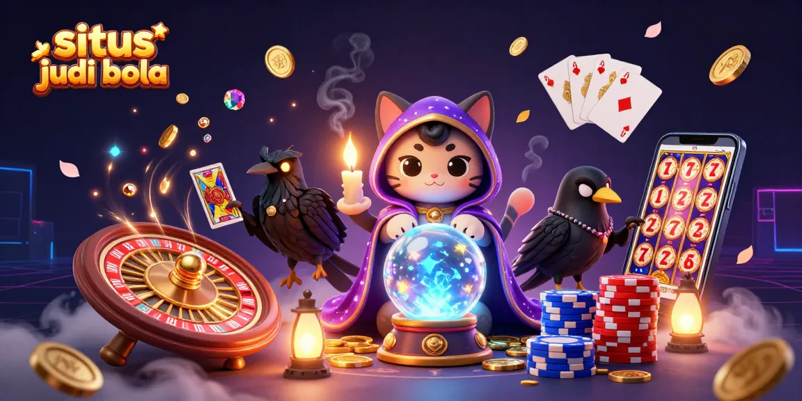Engage in thrilling situs judi bola action with vibrant casino elements and mystical characters.