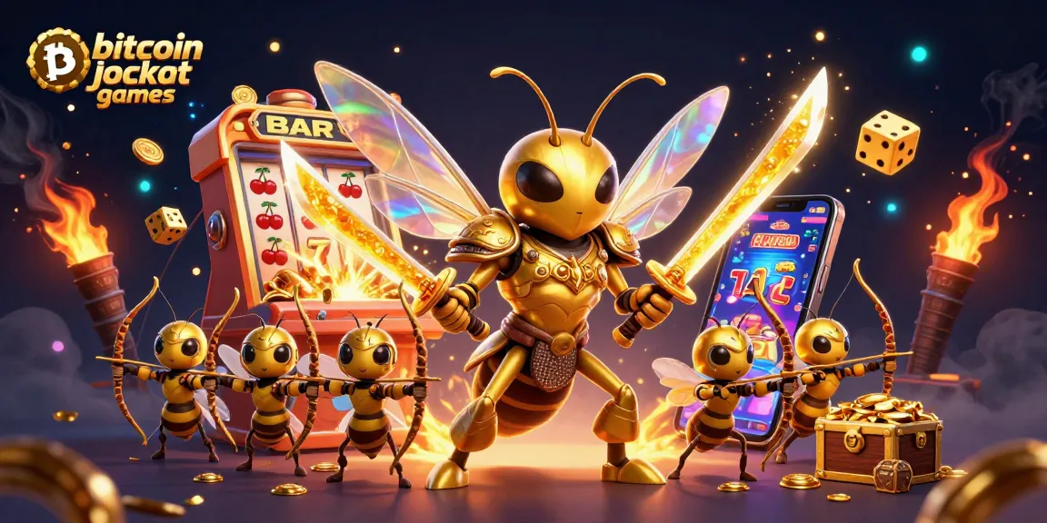 Experience thrilling bitcoin jackpot games with action-packed slots, colorful reels, and dazzling gold.