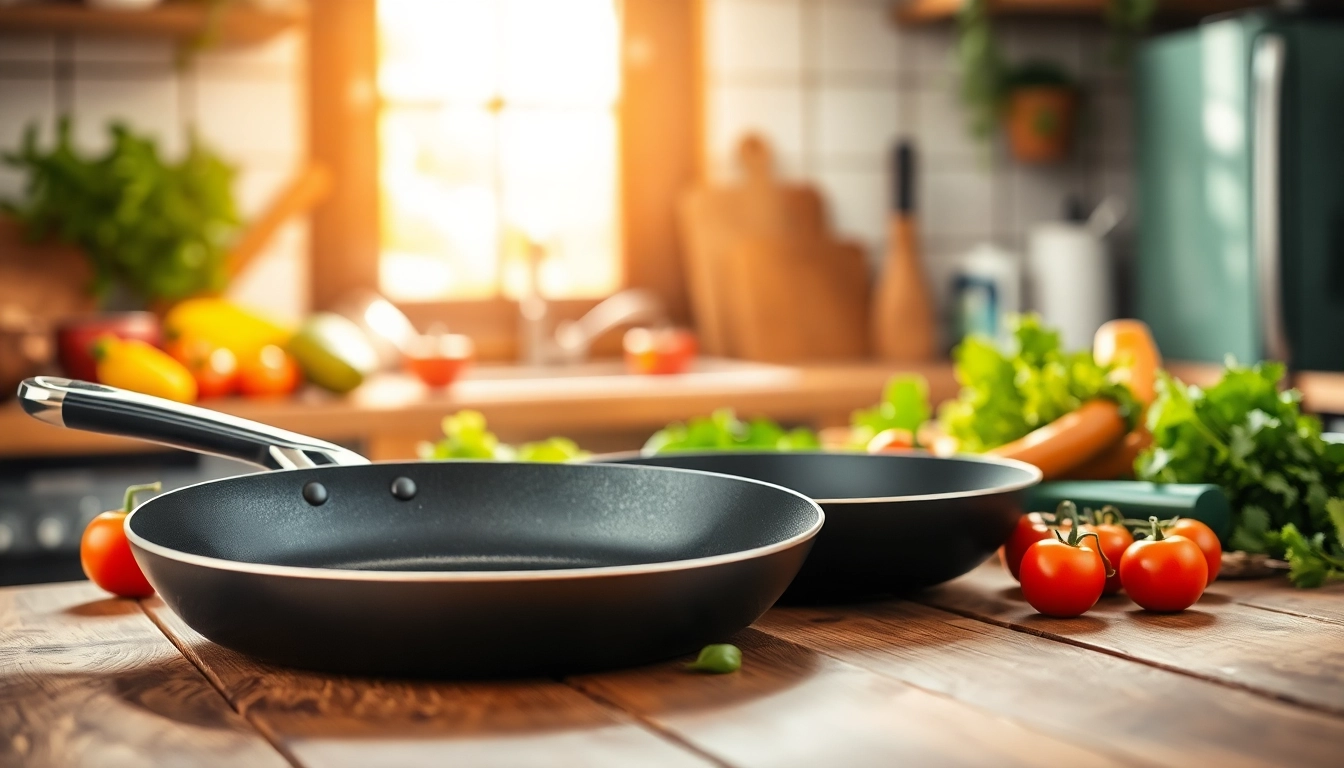 Cook delicious meals with the best nonstick pan NZ, showcasing vibrant ingredients and a sleek design.