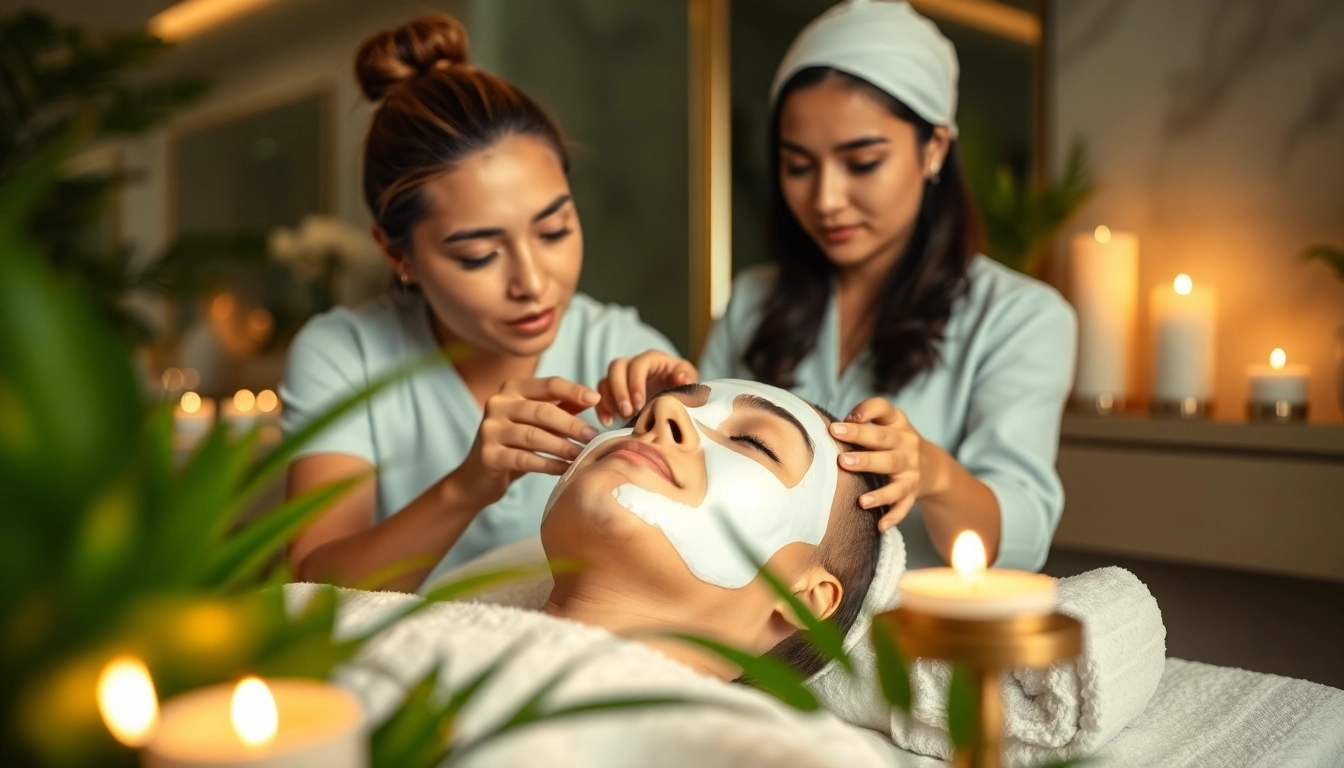 Facial for hyperpigmentation Queens NY, serene spa experience showcasing a soothing facial treatment.