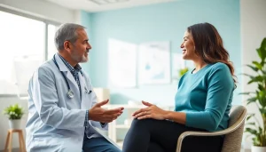 Engaging consultation emphasizing Health between a doctor and patient in a welcoming clinic.