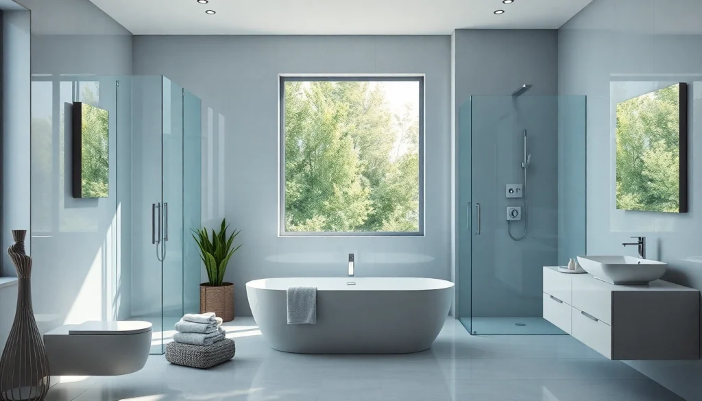 Gestalte hochwertige Badezimmerprodukte von sonni sanitär GmbH in einem eleganten Badezimmer.