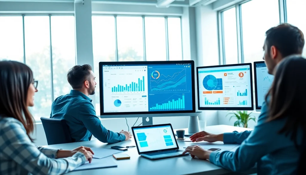 Analyze the facebook smm panel metrics in a modern digital marketing workspace.