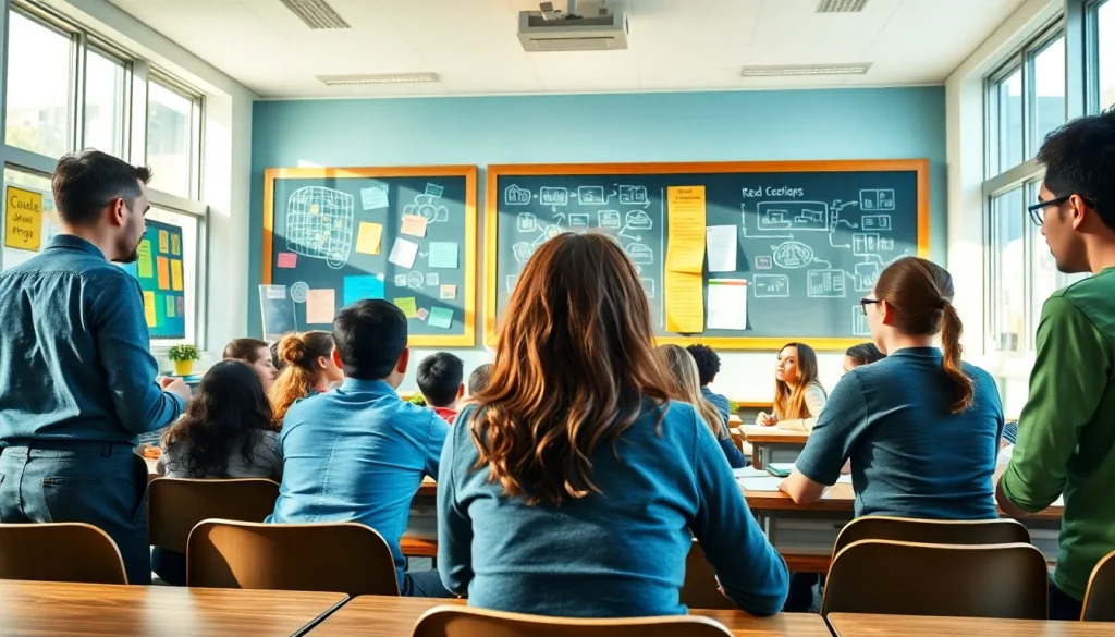 Engage students in immersive Education activities within a vibrant classroom setting.