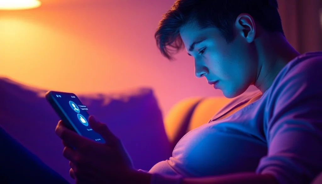 Intimate sex ai chat experience with an engaging AI on a modern device.