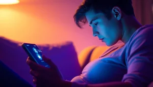 Intimate sex ai chat experience with an engaging AI on a modern device.