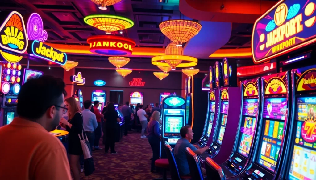 Menangkan slot depo 1k di kasino dengan mesin slot berwarna cerah yang memukau.