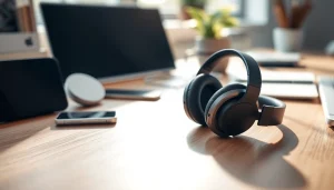 Showcase of Bone X1 Bone Conduction Headphones highlighting sleek design and modern aesthetics.