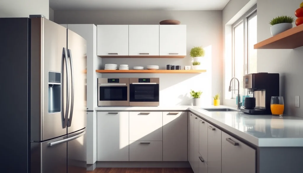 Elevate your cooking with our cutting-edge home appliances in a contemporary kitchen.