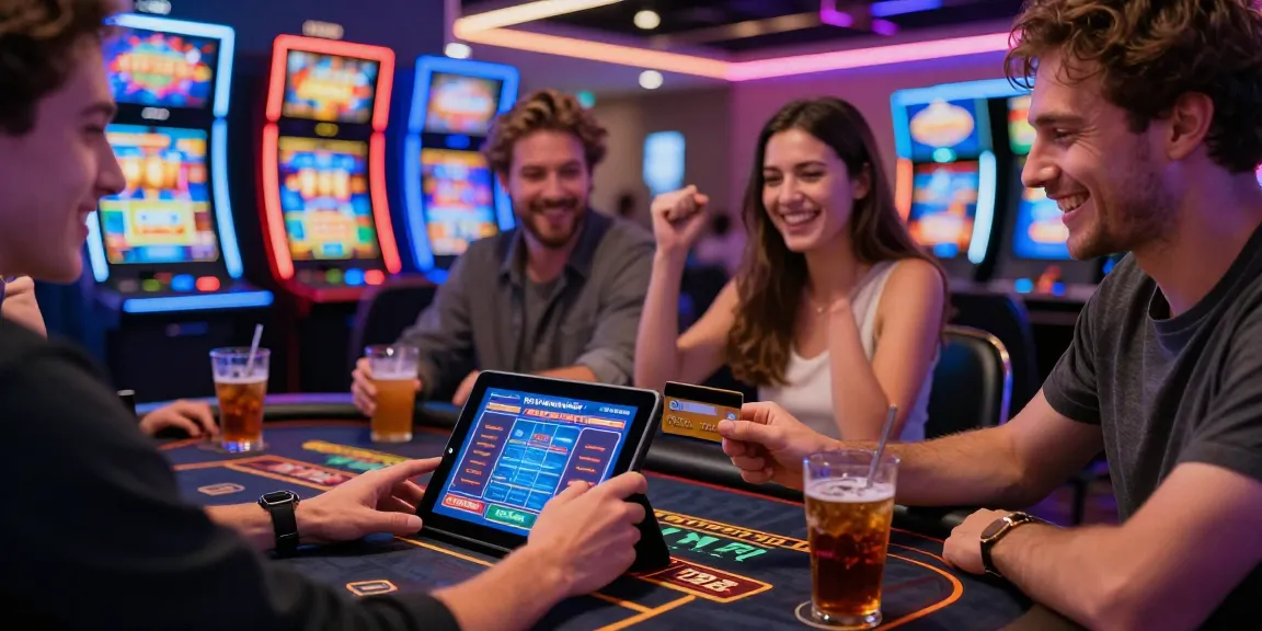 Exciting scene at a credit card casino showcasing players and transactions at https://mhfe.org.uk, highlighting engaging gameplay.