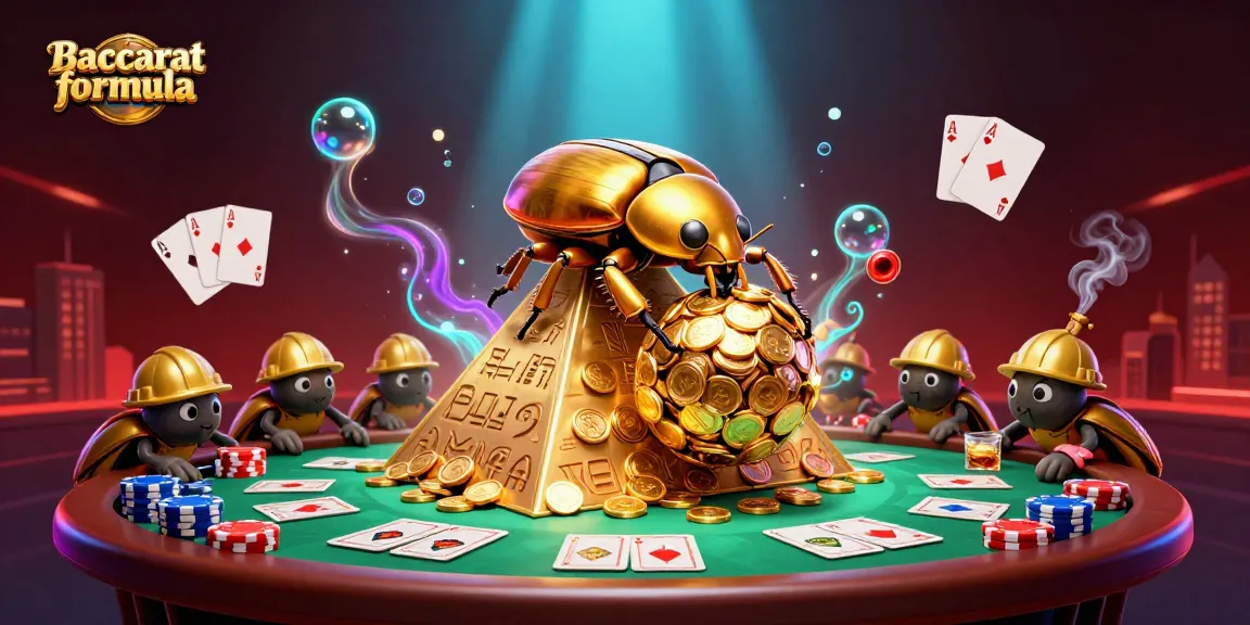 Winning strategies with the Baccarat formula in an engaging casino scene filled with vibrant gaming elements.
