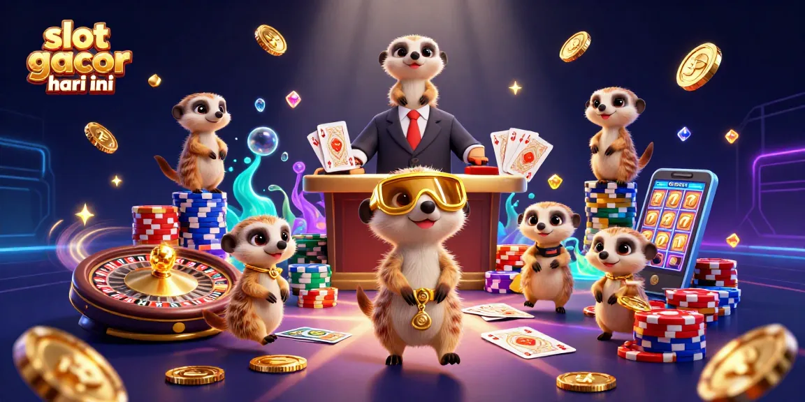 Experience the thrills with slot gacor hari ini powered by lively meerkats managing a vibrant casino.